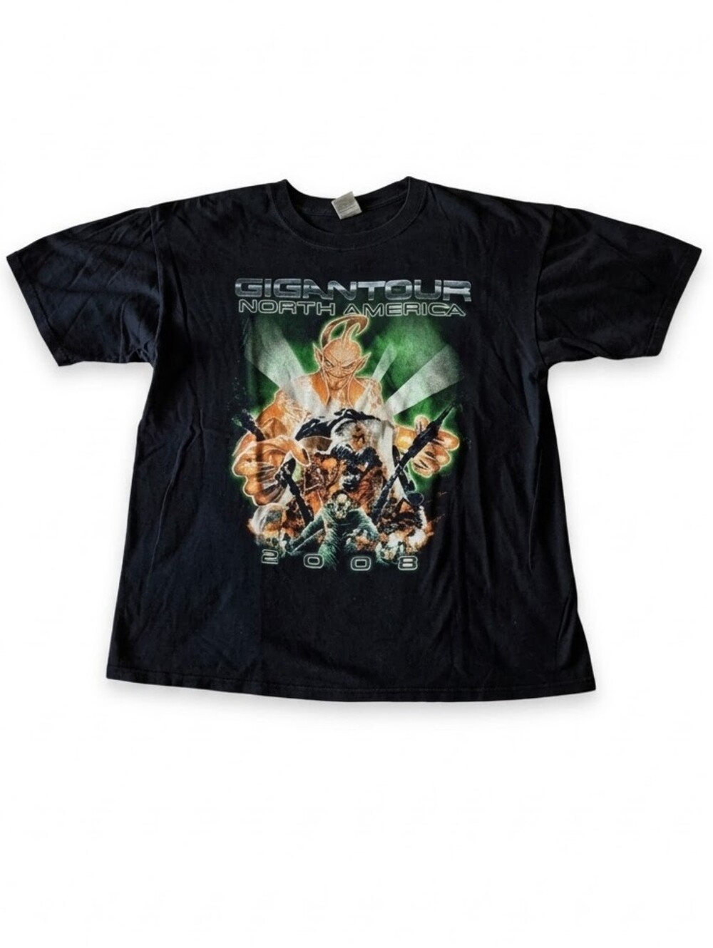 Gigantour North America 2008 Black T-Shirt